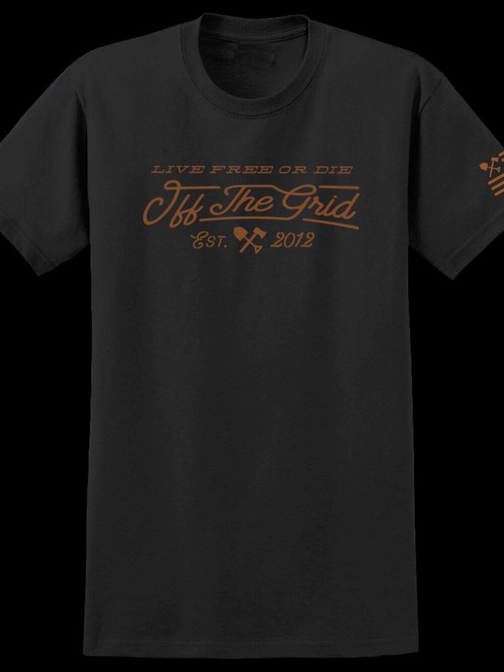 Off The Grid Surplus A Train Tee Shirt - Indigo Blue - Picture 4 of 7